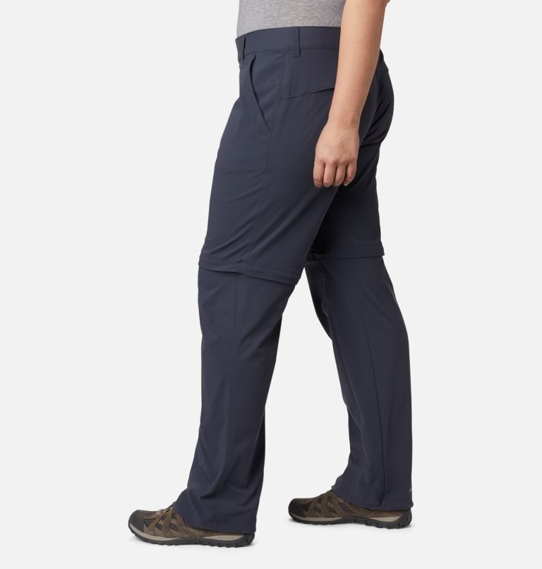 Women's Columbia Saturday Trail II Convertible Pants Navy | Plus Size CA-R605L